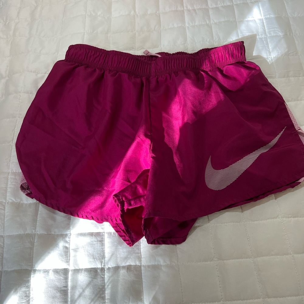 Purple Nike shorts